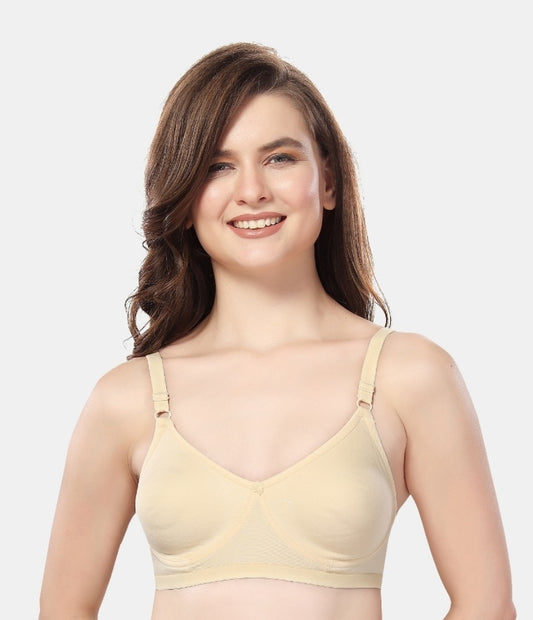 Fabme Women's Skin Seamless Non-Padded  Non Wired Everyday Bra